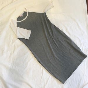 LuLaRoe Julia Grey/White size XL NWOT